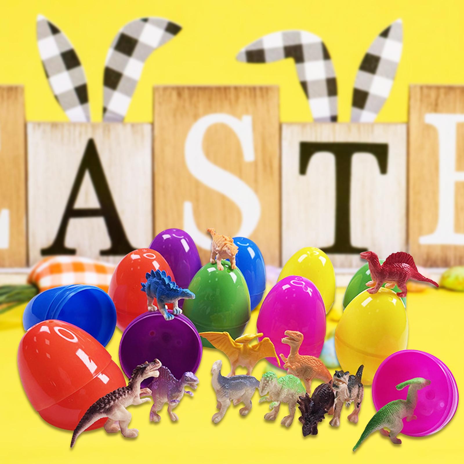 Set 12 Trứng Phục Sinh Kèm 36 Món Quà Đồ Chơi Động Vật Ngẫu Nhiên Dành Cho Trẻ Em