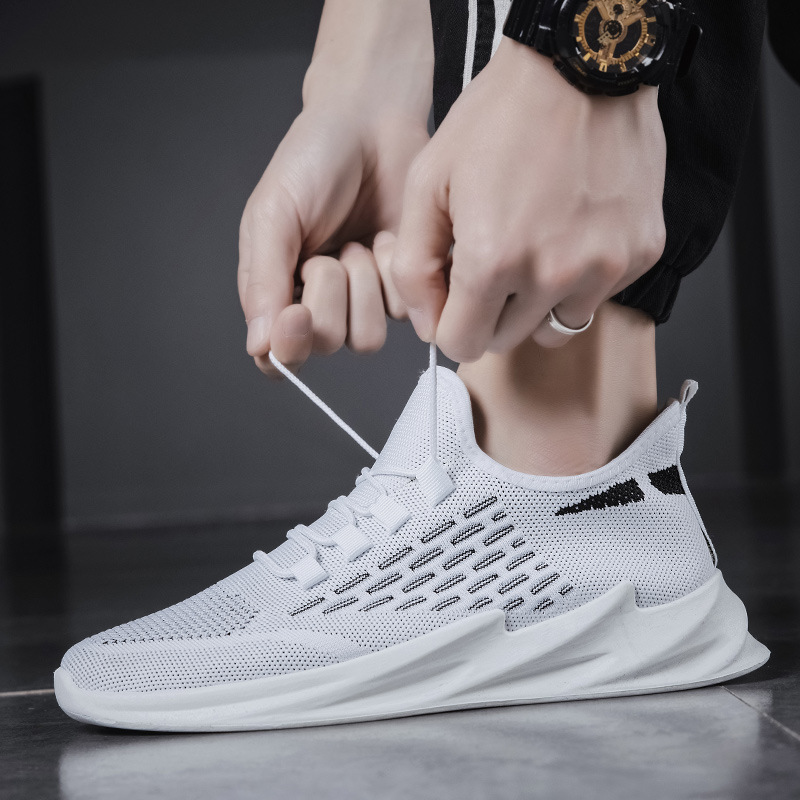 Giày sneaker hàn quốc, thể thao nam trắng, giày nam đen trắng trẻ trung BELIFA STORE mã LTT