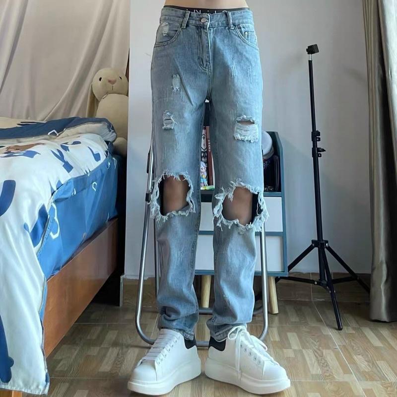 Quần baggy jeans nam quần jeans hàn quốc quần baggy ống rộng