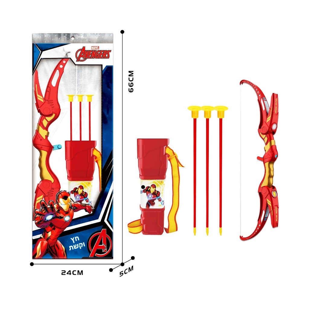 MARVEL- EOMS007-6 - Bộ Cung Tên Iron Man - Đồ Chơi Siêu Anh Hùng Bow and Arrow Set Game 5 Chi tiết