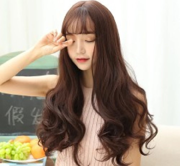KÈM LƯỚI VÀ LƯỢC. Tóc giả nữ nguyên đầu dài, tóc giả nguyên đầu, giống tóc thật 100%, có rãnh da đầu, chất tơ cao cấp, chịu nhiệt tốt, bấm, uốn, duỗi, gội thoải mái.