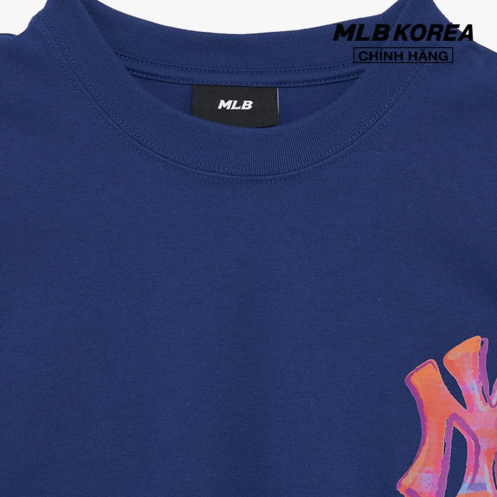 MLB - Áo thun unisex cổ tròn tay ngắn phối logo trẻ trung 3ATSL0233