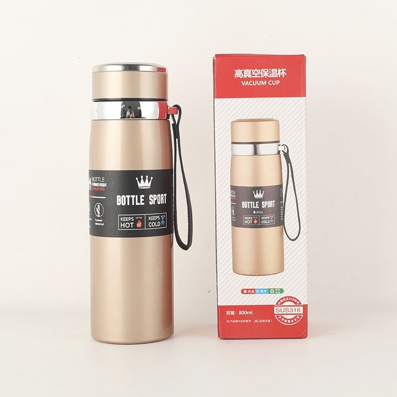 Bình Giữ Nhiệt Dung Tích 800 ML Giữ Nhiệt Lâu ,Mẫu Mã Đẹp , Có Dây Xách Thời Trang