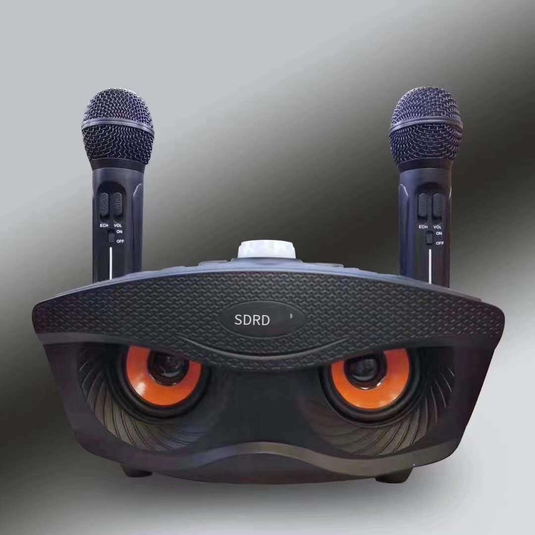 Giao Hàng Nhanh Cú SD306 Âm Thanh Gia Đình Micro Tất Cả Trong Một Bộ Đôi Điệp Khúc Điện Thoại Di Động K Bài Hát Micro Không Dây Bluetooth