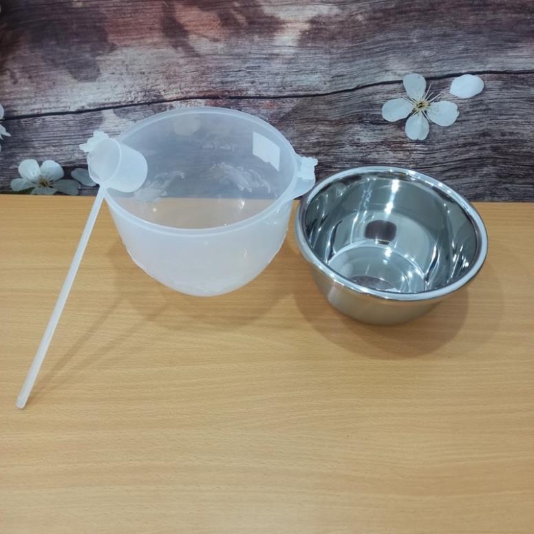 Bát Đựng Rượu và Dụng Cụ Ướp Lạnh Trái Cây Và Rượu inox Tặng Kèm Muỗng Múc