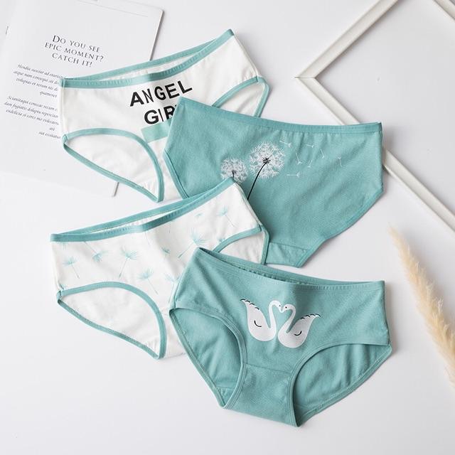 Quần Lót Nữ Cotton Kháng Khuẩn ANGI RISINgang Eo Thời Trang Hàn Quốc Hàng Loại Đẹp.
