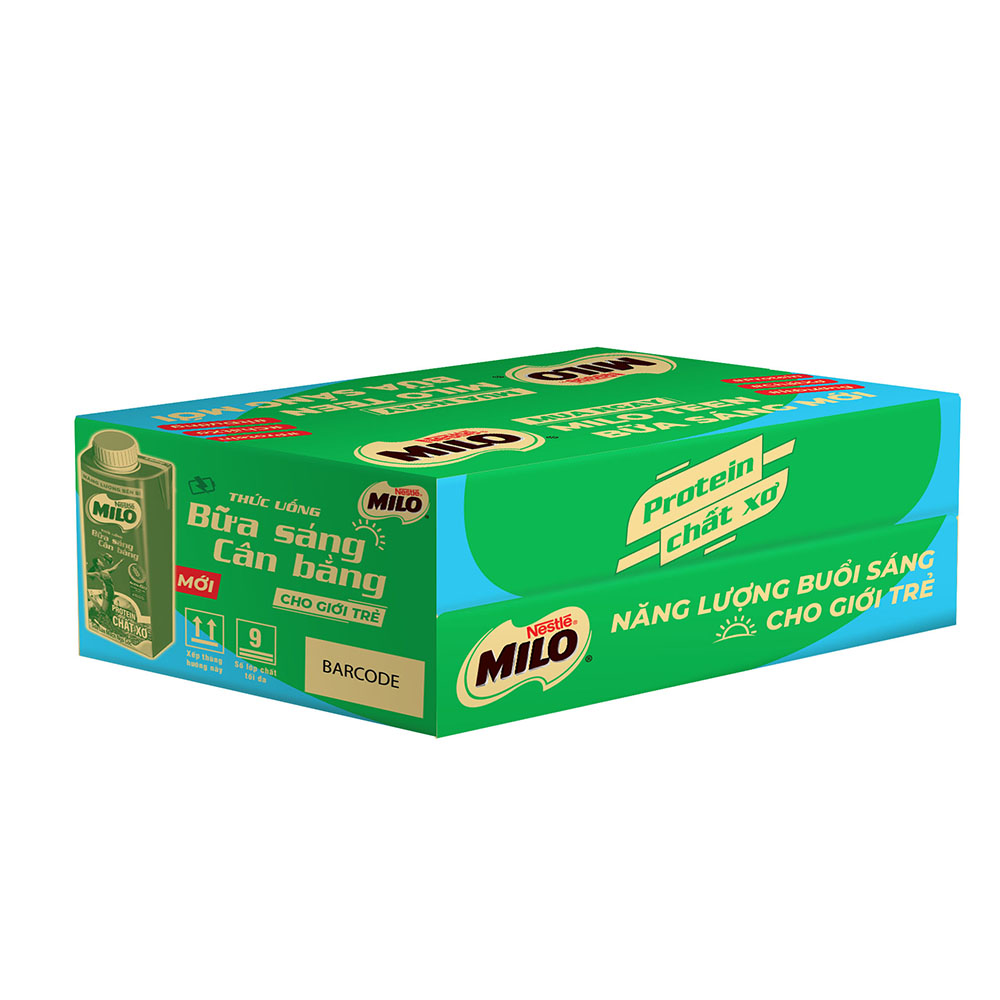 Sữa Lúa Mạch Nestlé MILO Teen Protein Canxi (24 x 210ml)