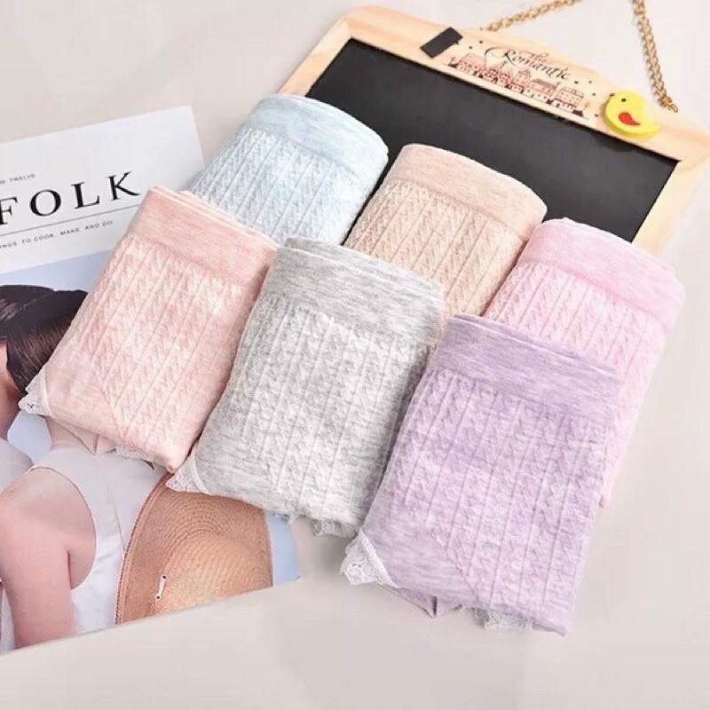 Quần lót nữ cotton viền ren siêu mềm êm