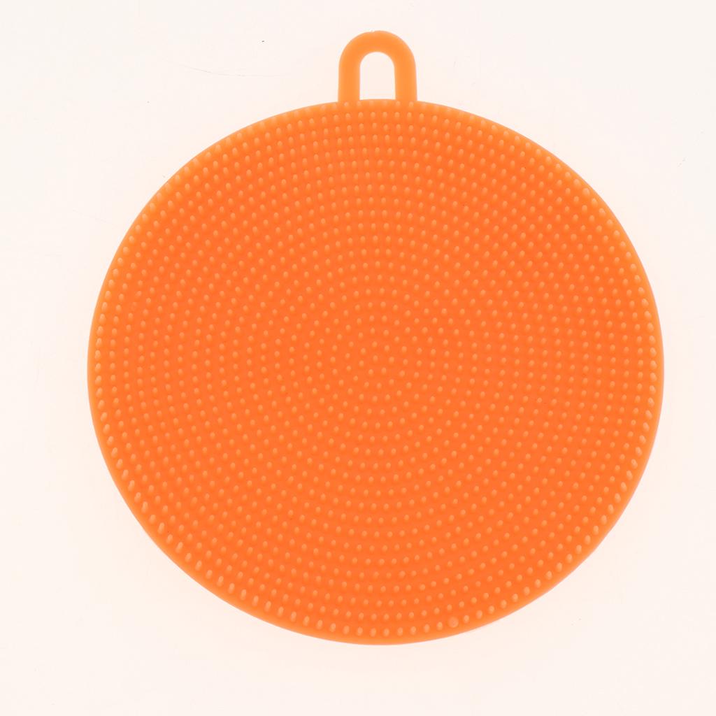 10Pcs Silicone Sponge Dish Washing Kitchen Scrubber Dishes Multipurpose Sponges