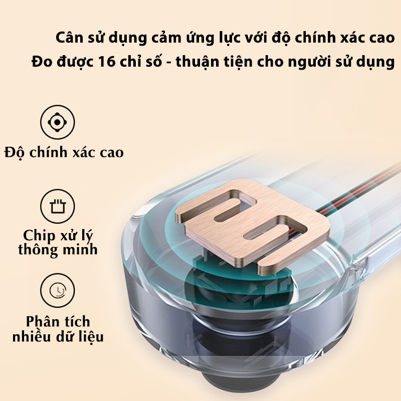 Cân sức khỏe thông minh. dễ dàng sử dụng, nhỏ gọn  -K1467