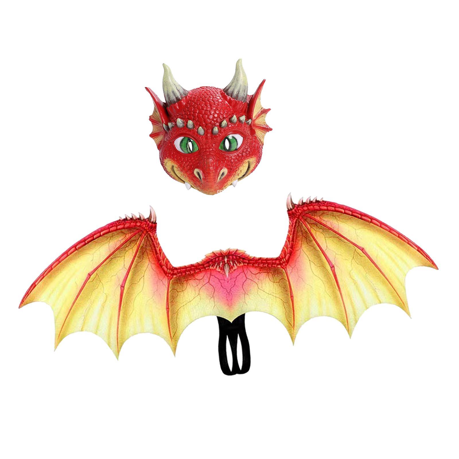 Dinosaur   Kids Dragon Costume Halloween 3D Dragon Wing Dress up Props for Performance Fancy Dress Holiday Boys