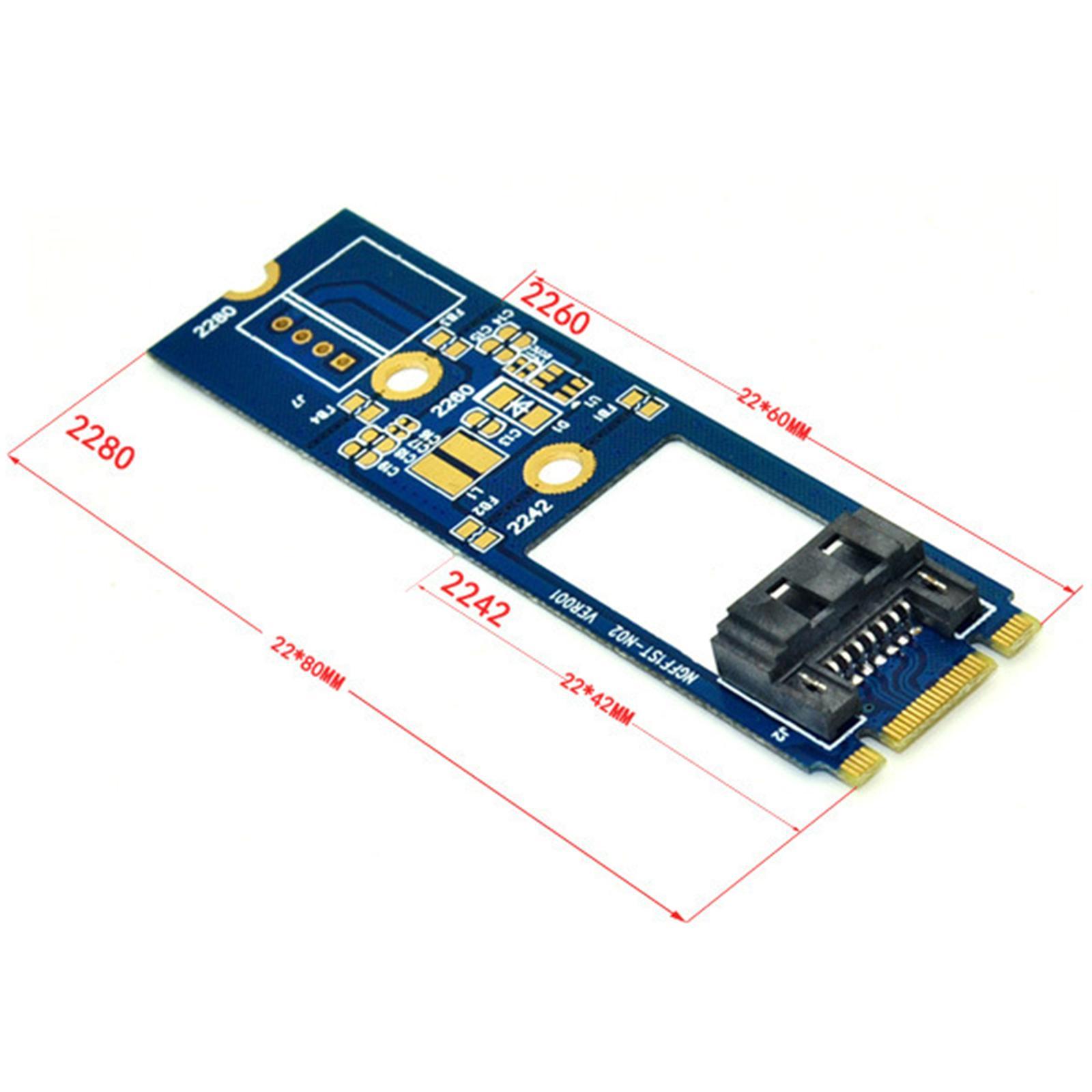 M.2 to  Converter Adapter M.2  to  7 Pin Converter Card PC Accessory