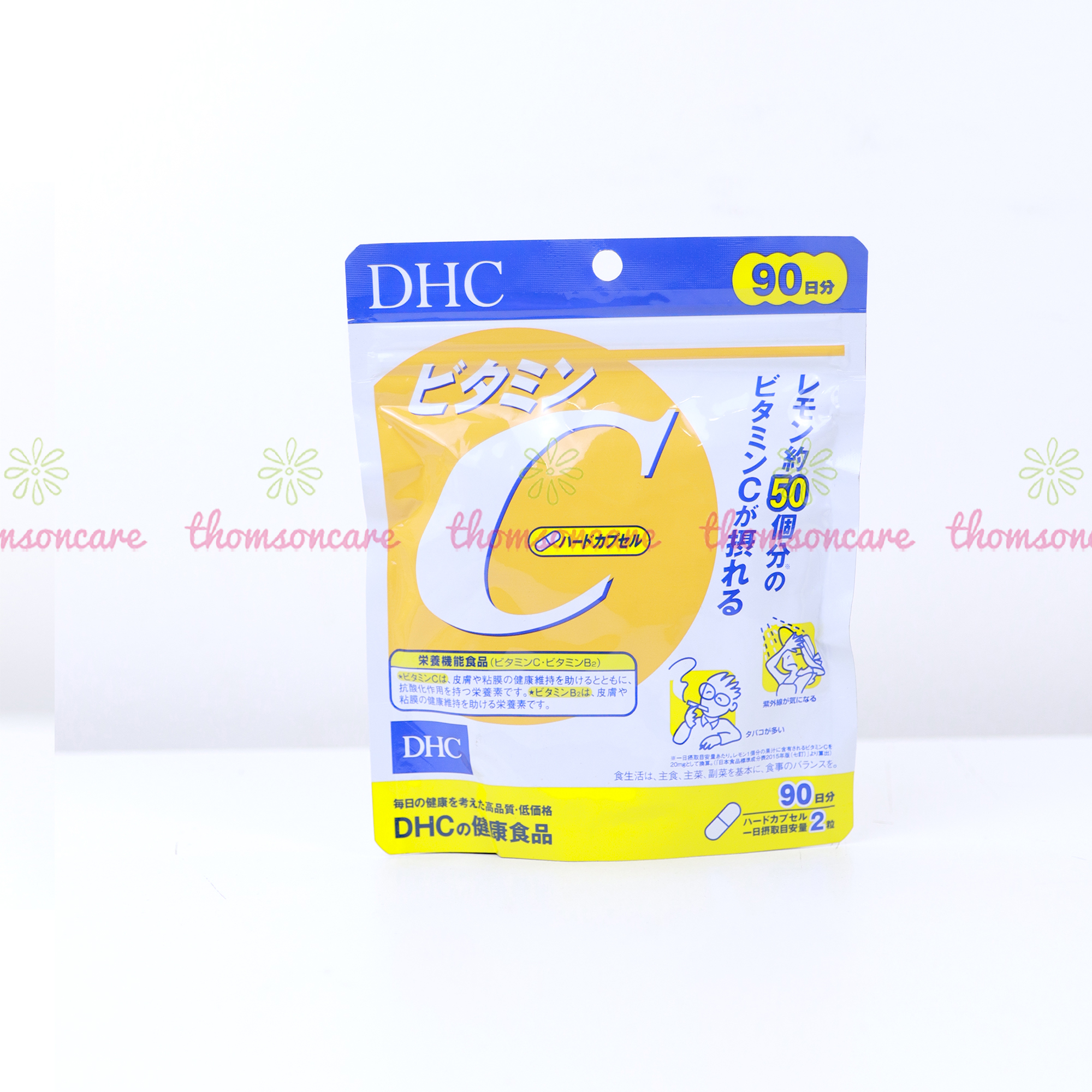 Combo viên uống sáng da Lcystine 60V, DHC Vitamin C - Giúp đẹp da, giảm lão hóa, tóc chắc khỏe , hạn chế lão hóa da giảm rụng tóc giảm thâm giảm mụn và da sáng mịn - Thomsoncare