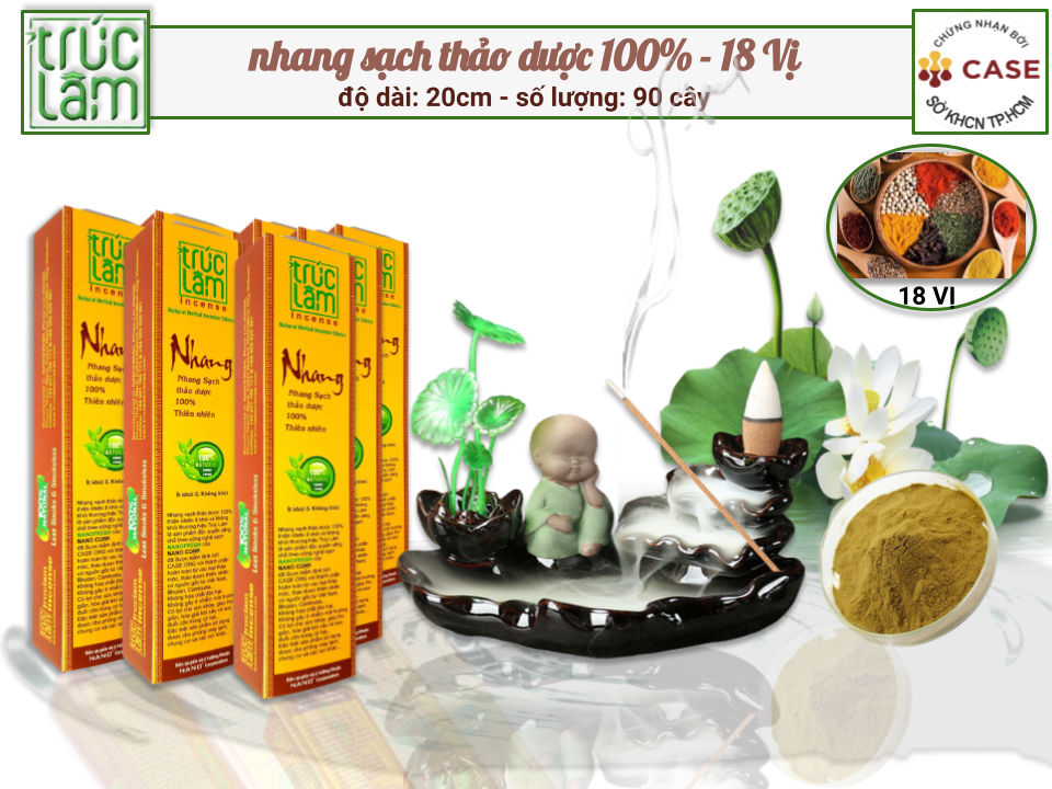 NHANG SẠCH THẢO DƯỢC TRÚC LÂM CÓ HOẠT TÍNH NANO
