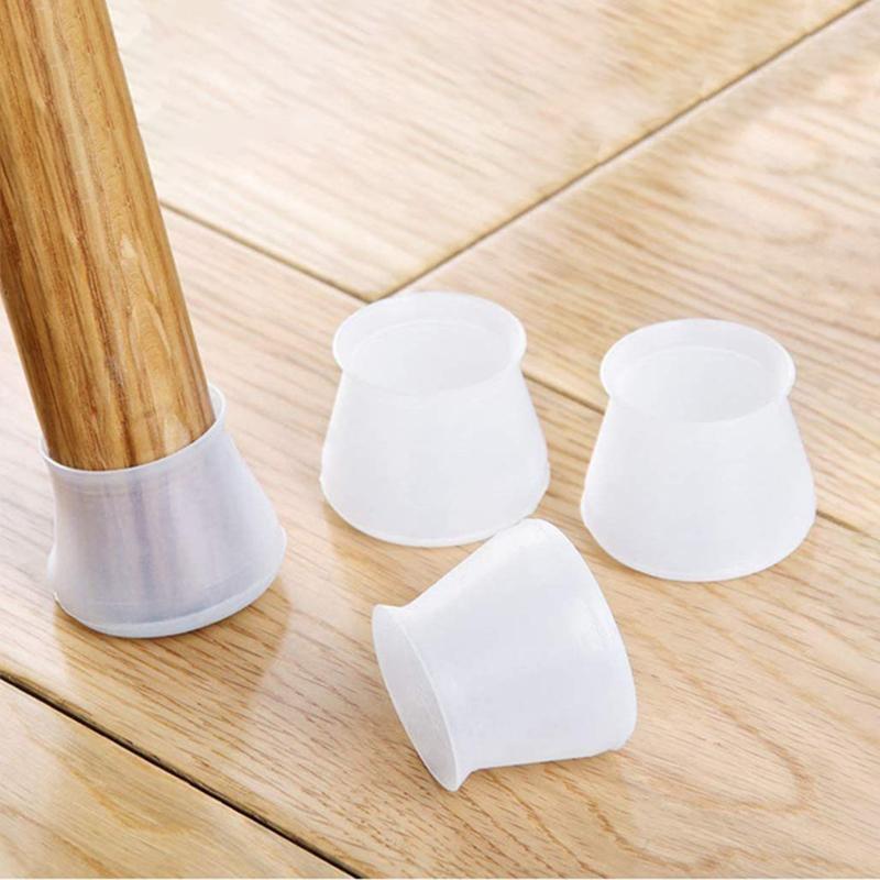 BỌC CHÂN BÀN GHẾ SILICONE: Không ồn - Không xước sàn