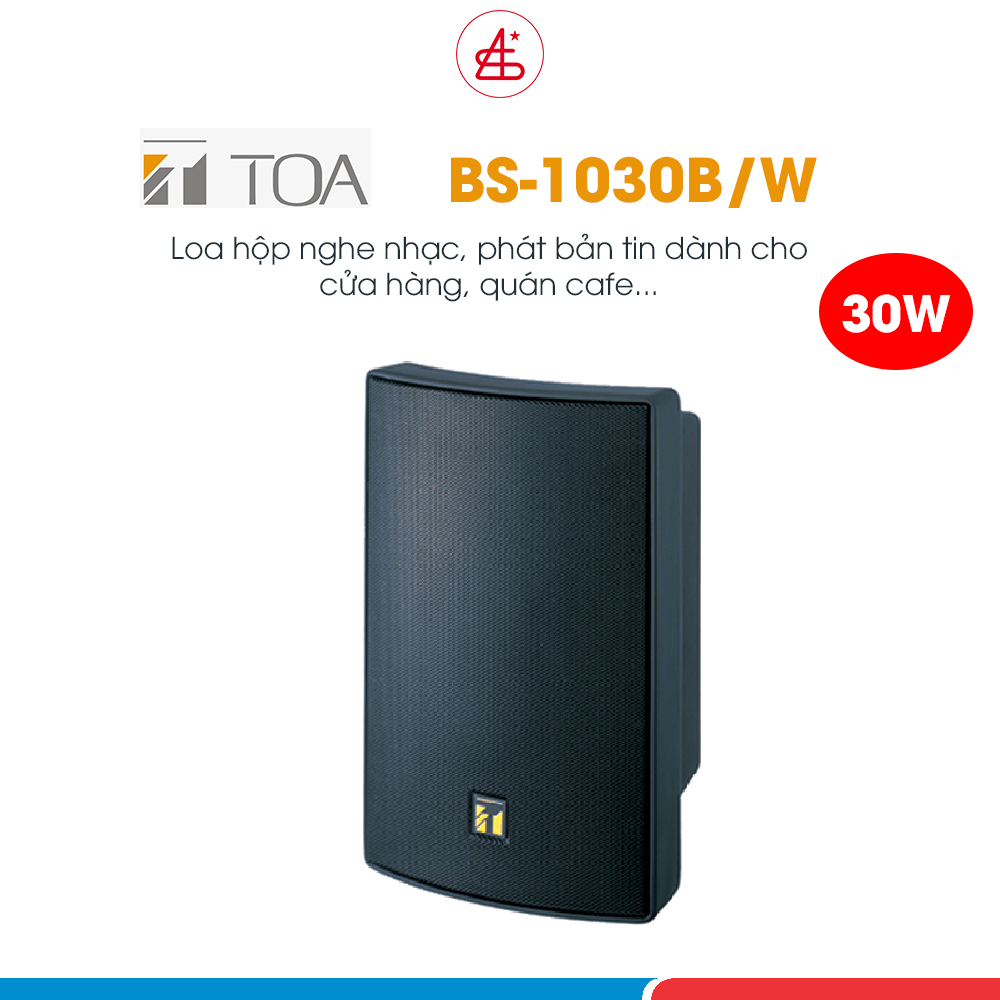 Loa hộp TOA BS-1030B loa nghe nhạc, loa thông báo, loa lớp học, công suất 30W - Hàng chính hãng