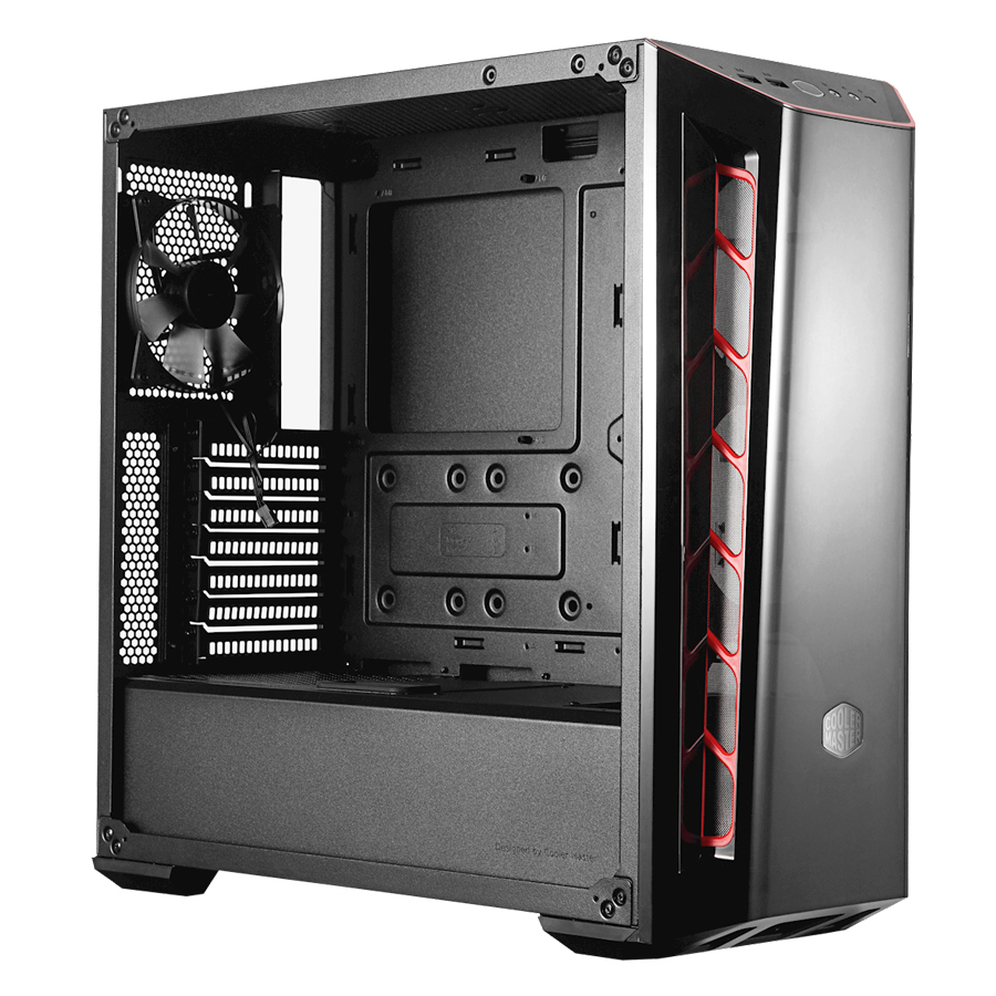 Vỏ Case Cooler Master MB 520 TG RED TRIM - Hàng Chính Hãng