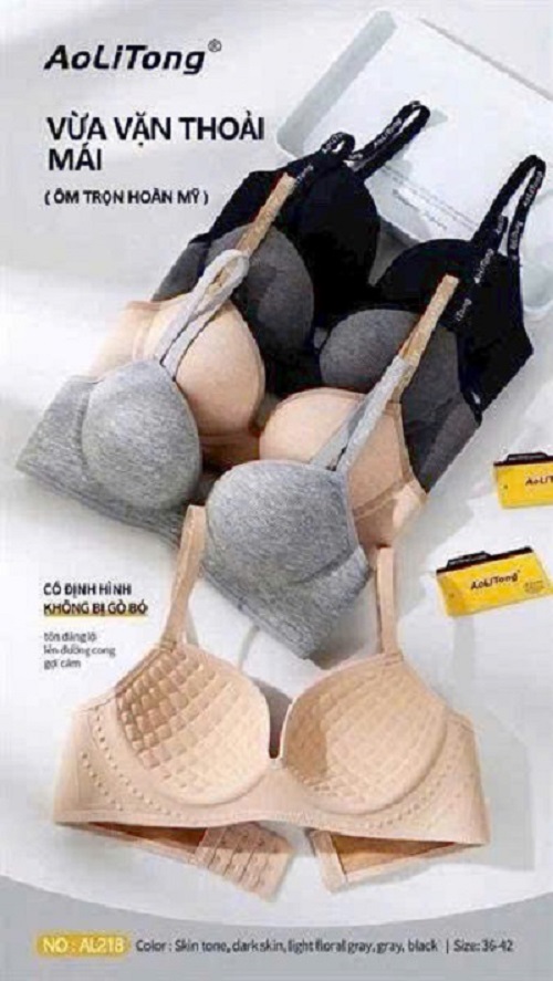 Áo Lót Nữ Mút Mỏng Không Gọng Su Tăm Trơn 218 (Size 36–42)