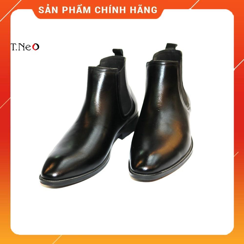 Giày Chelsea Boot Da Bò Thật HT.NEO Cổ Cao Thời Trang size 38-43