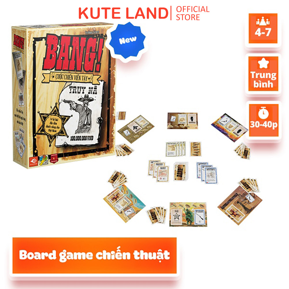 Bộ Board Game Bài Bang! Cuộc Chiến Viễn Tay Việt Hóa Board Game VN