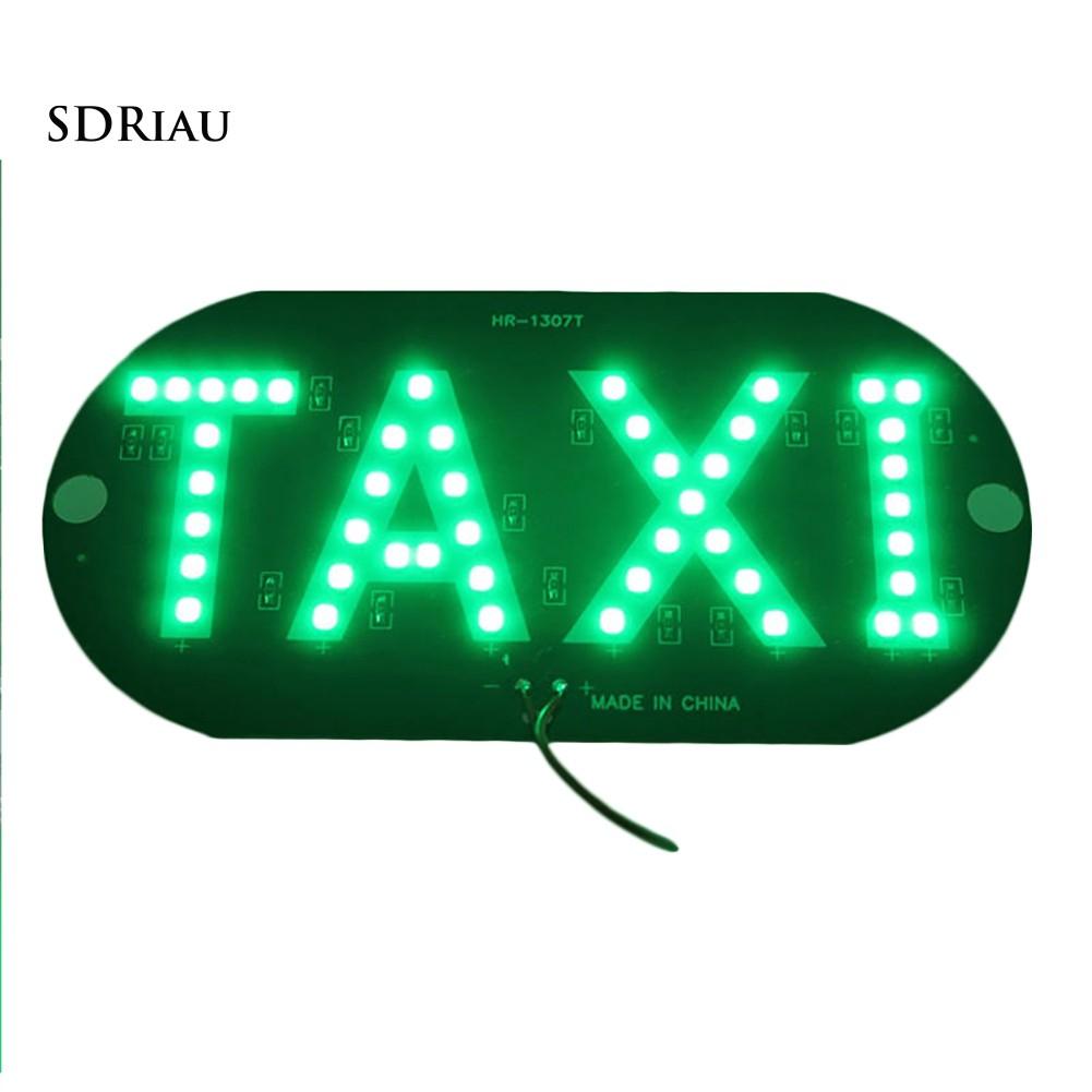 Đèn LED chữ TAXI gắn kính chắn gió xe hơi đa dụng nhiều màu tùy chọn