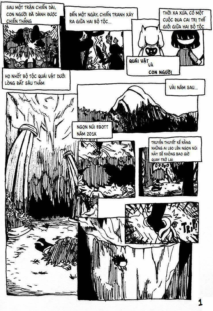 undertale - câu chuyện dưới lòng đất chapter 1 2