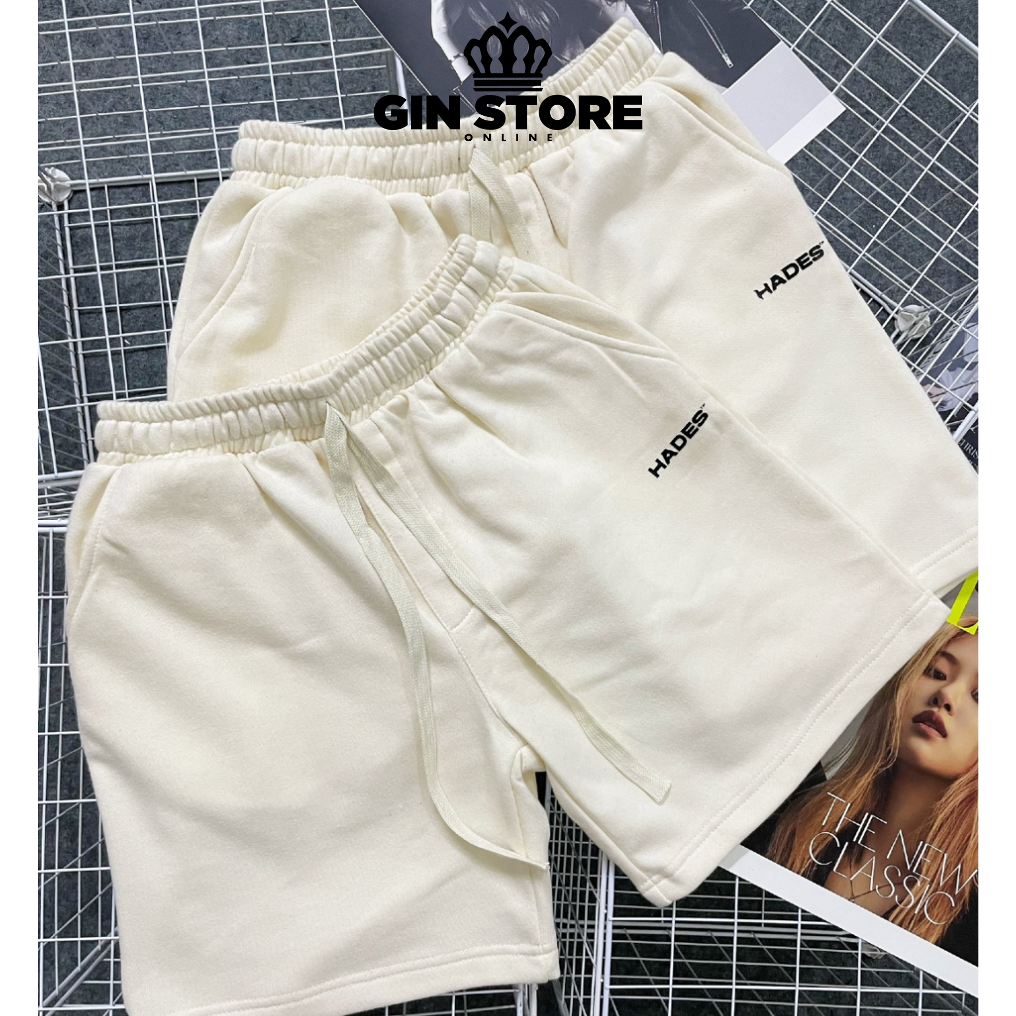 Quần short Hades basic local bran nam nữ , quần đùi bigsize form rộng unisex , oversize chấi liệu nỉ chân cua cao cấp - Gin store