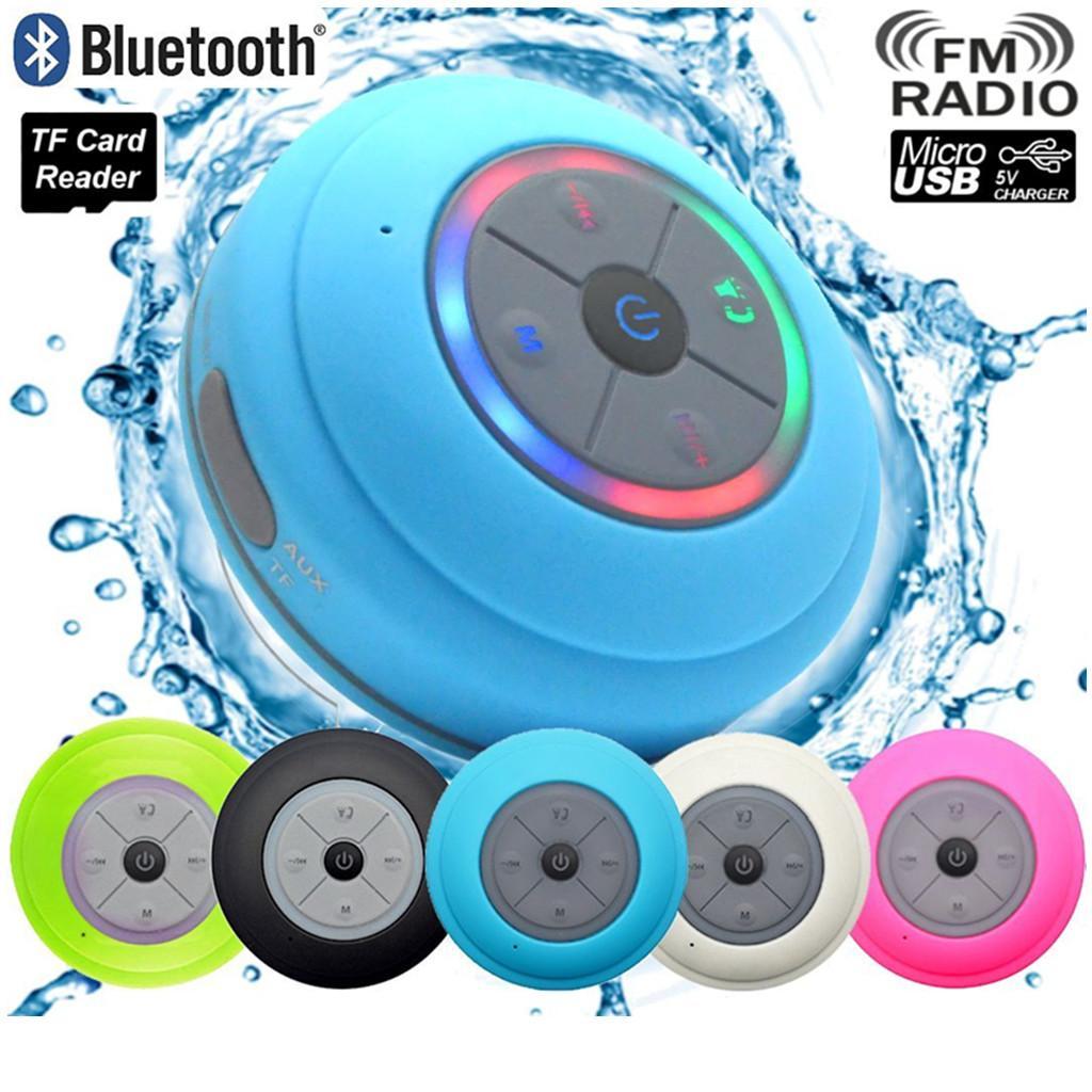 Wireless Bluetooth Speaker Suction Waterproof LED for