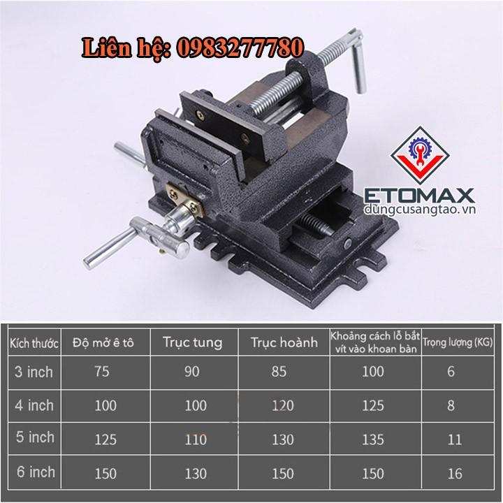 Bàn trượt hai chiều tịnh tiến kết hợp ê tô khoan bàn 3 tầng