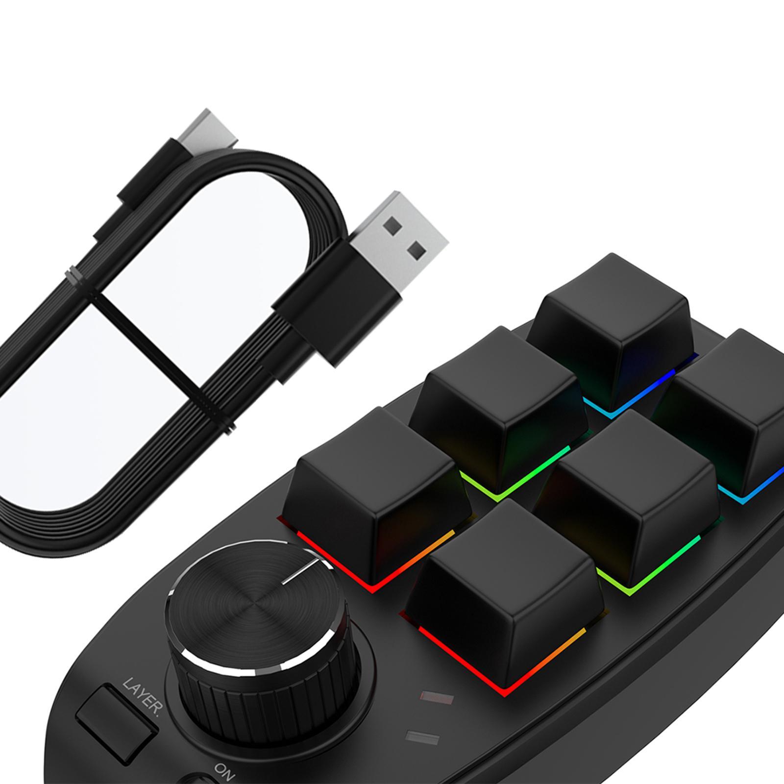 Keyboard Upgrade Parts with Knob Portable RGB for Volume Control Gaming