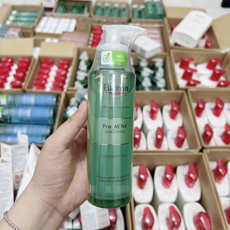 Eucerin Sữa Rửa Mặt Dạng Gel Dành Cho Da Nhờn Mụn ProAcne Cleansing 200ml
