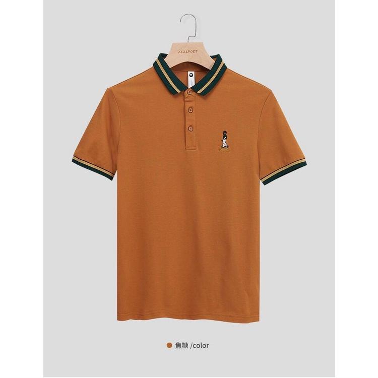 Áo thun nam nữ cổ bẻ polo logo thêu cao cấp vải cotton siêu co dãn Phuongnamshop20 06y