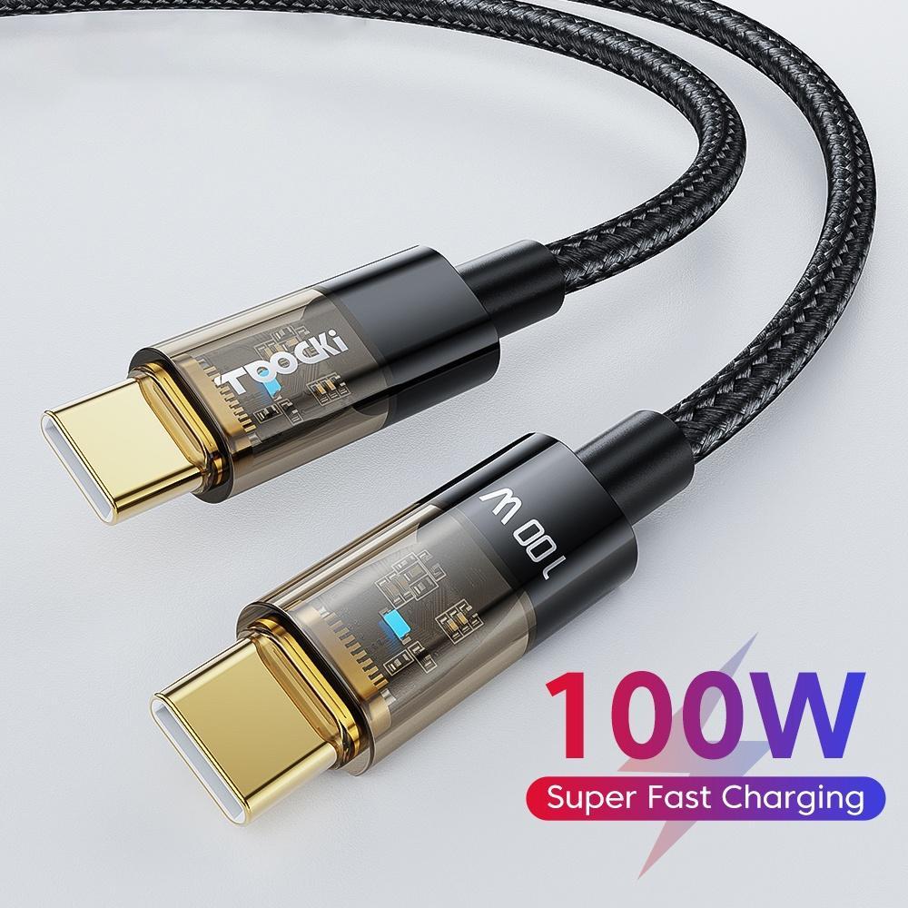 Sạc nhanh 100W Loại C sang Loại C / Cáp USB Sạc nhanh 4.0 với đèn LED Sạc nhanh USB-C