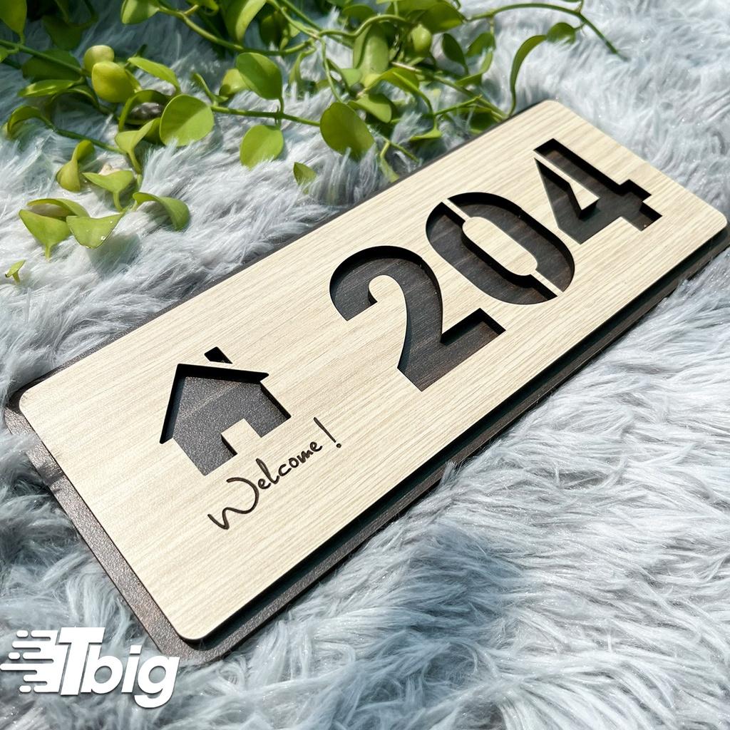 Bảng số nhà cắt khắc nội dung theo yêu cầu mẫu TV08