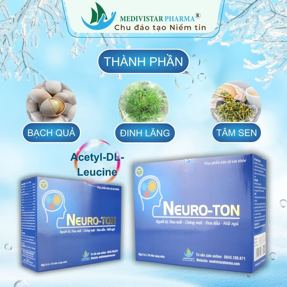 Bổ Não NEUROTON Dành Cho Người Già Hỗ Trợ Cải Thiện Mất Ngủ, Suy Giảm Trí Nhớ, Tăng Cường Tuần Hoàn Máu 60 Viên/Hộp