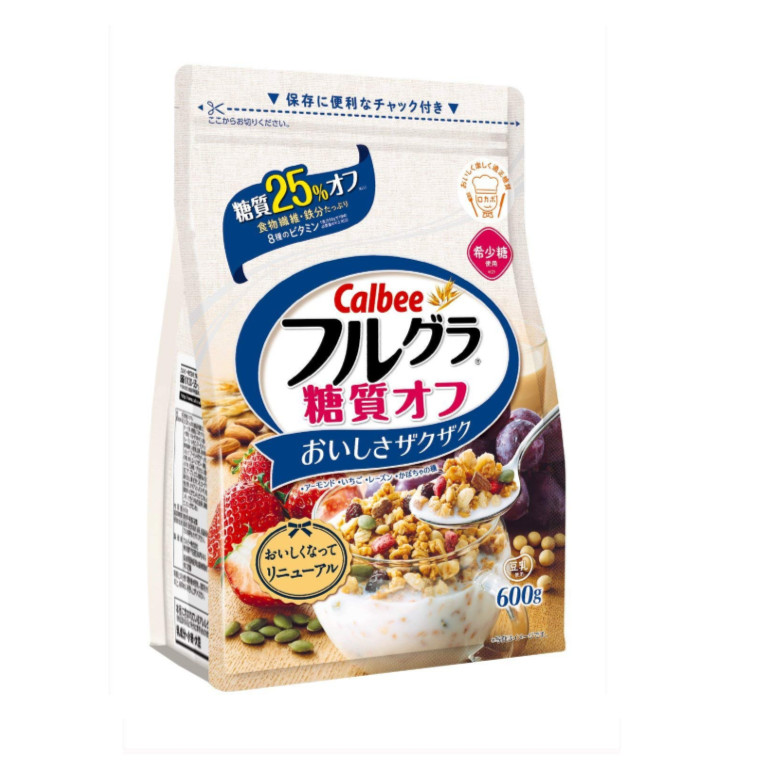 Ngũ cốc Calbee Furugura Carbohydrate 25% Off 600g - Nhập khẩu Nhật Bản