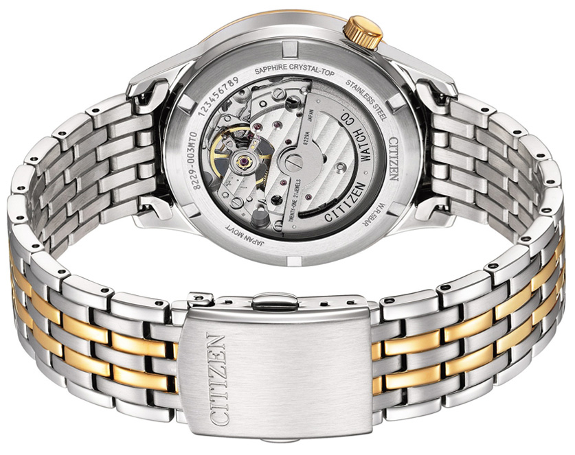 Đồng Hồ Nam Citizen Automatic Dây Thép Không Gỉ NH9136-88H - Mặt Đen (Sapphire)