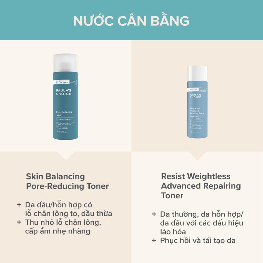 Nước Cân Bằng Siêu Nhẹ Cho Làn Da Dầu Và Lão Hóa Resist Weightless Advanced Repairing Toner 118 ml