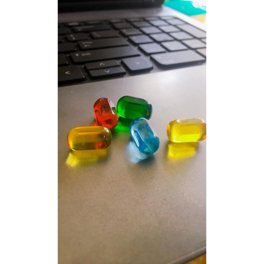 Bi lục lăng 7x14mm thạch anh nhân tạo