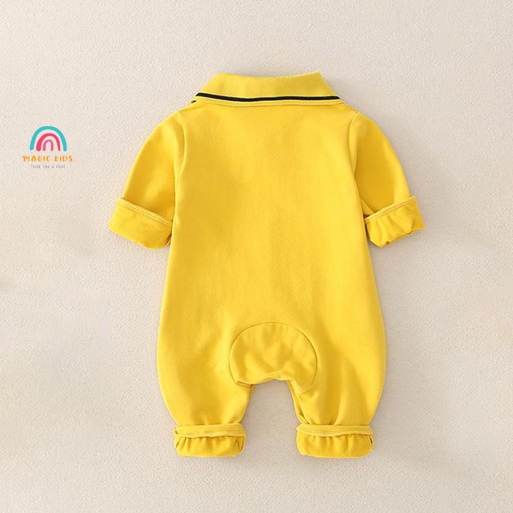 Bộ body dài tay cổ bẻ in hình Mickey nhỏ nhắn BL20006 - MAGICKIDS