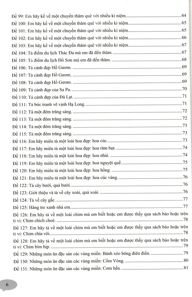 199 Bài và Đoạn Văn Hay Lớp 3