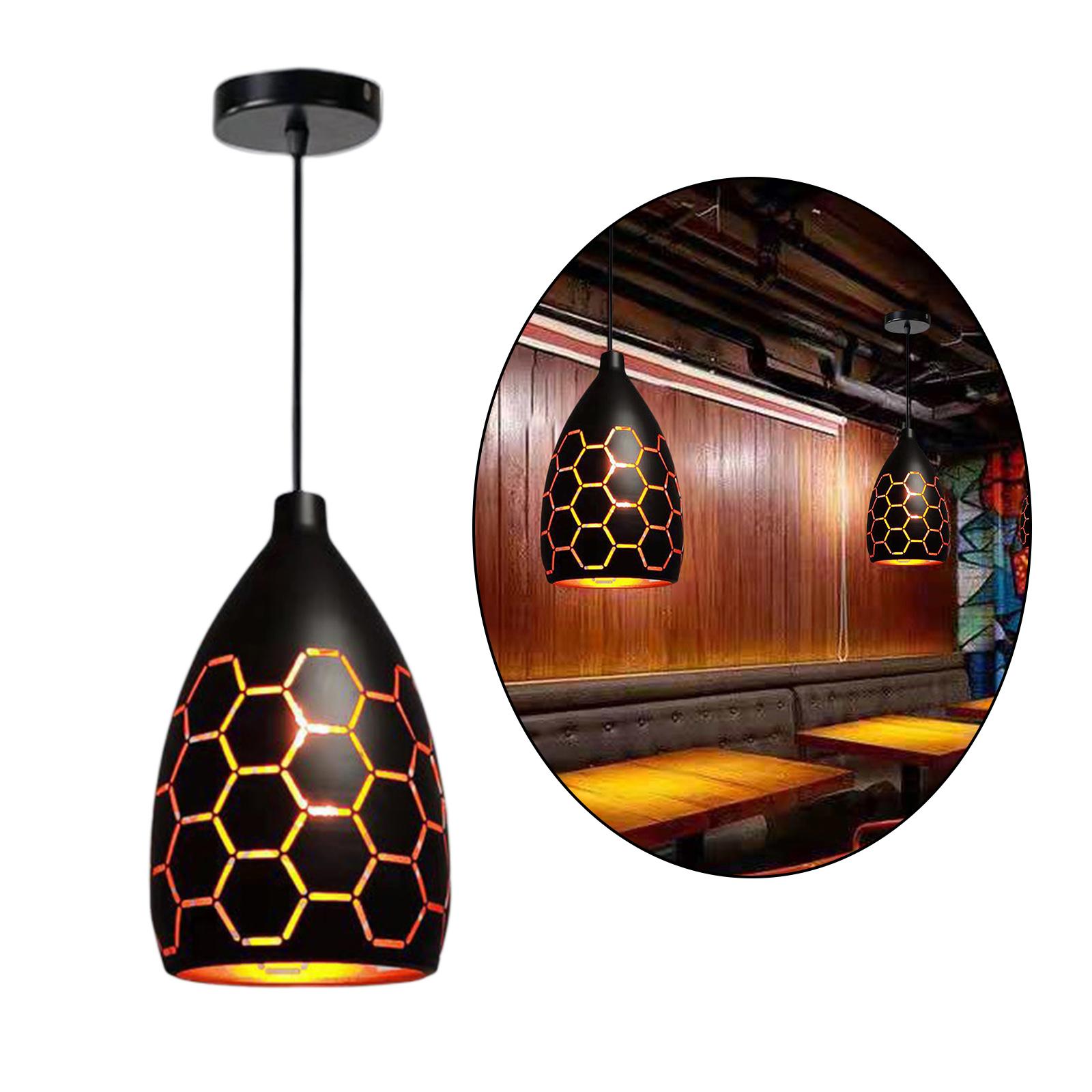 American Loft LED Pendant Light, Hanging Chandelier Kitchen Ceiling Lamps for Bar Teahouse Bedroom Dining Coffee Decoration