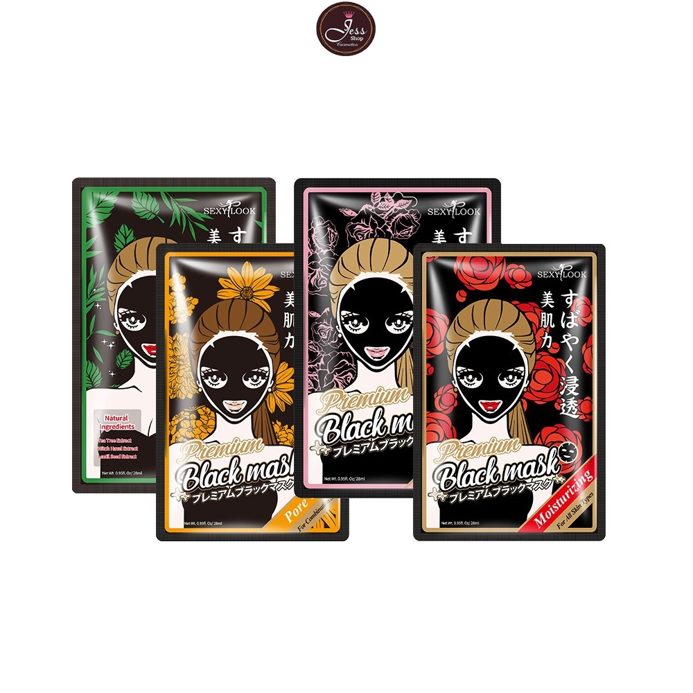 1 Miếng Mặt Nạ SexyLook Black Facial Mask 28ml