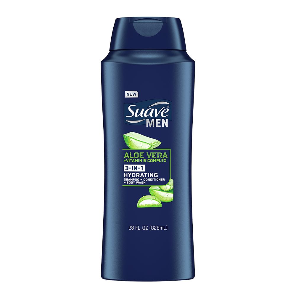 Dầu Gội – Xả - Sữa Tắm SUAVE For Men 3 Trong 1 808ml USA