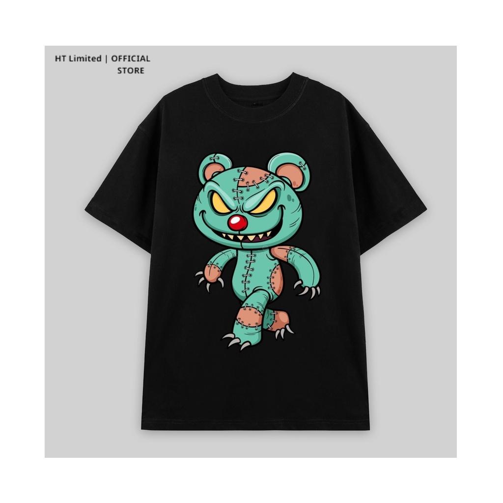 Áo thun thiết kế Unisex họa tiết cartoon bear basic local brand, Cotton Cao Cấp 100%