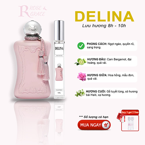 [Auth - 10ml] Nước hoa nữ Delina EDP - Quyến rũ, cá tính, tiểu thư