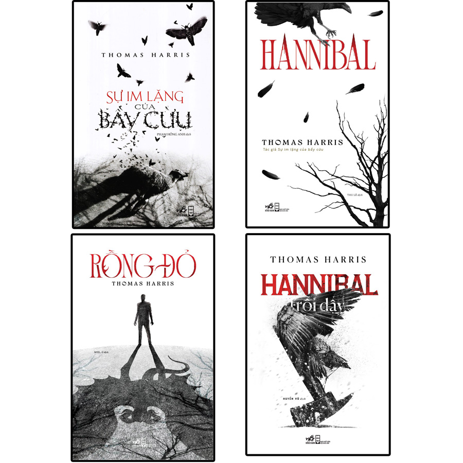 Sách - Combo Sự im lặng của bầy cừu + Hannibal + Rồng Đỏ + Hannibal Trỗi Dậy