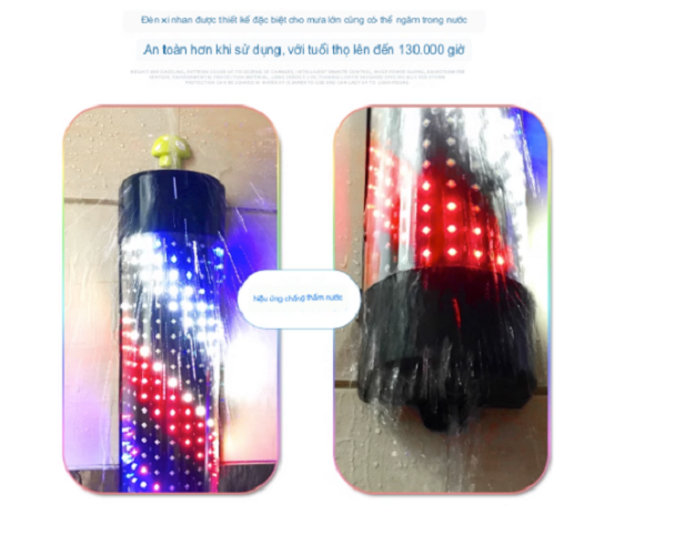 Đèn Led Đứng Dạng Xoay Trang Trí Bên Shop Thu Hút Khách Hàng Twisted Pole Retro
