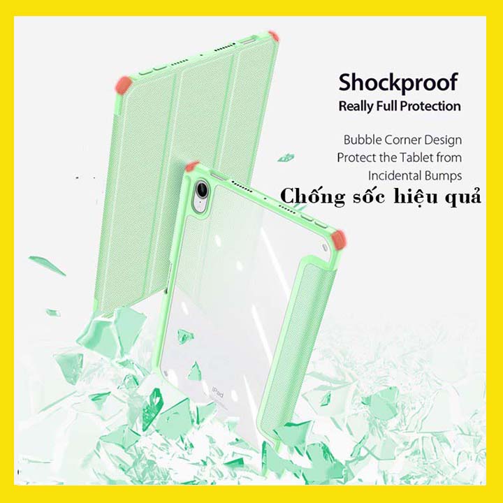 Bao da Chính Hãng DUX DUCIS TOBY cho IPad Pro 11 inch 2020 cao cấp có mặt lưng trong không ố màu, chống sốc ,có khay đựng bút - Hàng chính hãng