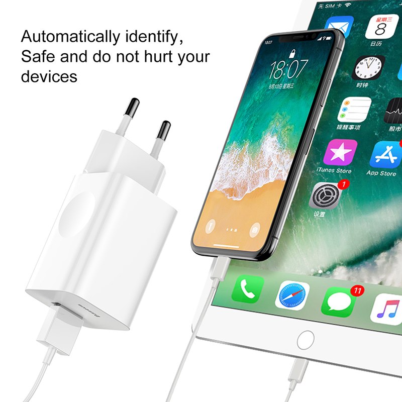 Cóc củ sạc nhanh 24W trang bị Quick Charger 3.0 hiệu Baseus Wireless Charging Quick Charger (Sạc nhanh QC 3.0, công suất 24W, trang bị chip sạc thông minh) - Hàng nhập khẩu